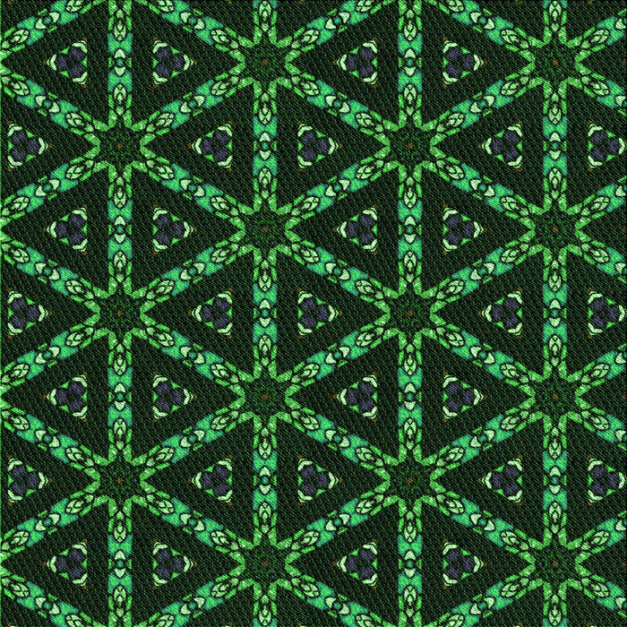 Round Machine Washable Transitional Black Rug, wshpat3427grn