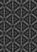 Patterned Black Rug, pat3427gry