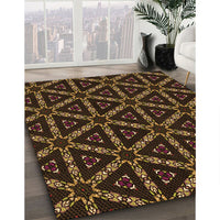 Patterned Light Brown Rug, pat3427org