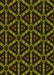 Patterned Dark Yellow Green Rug, pat3427yw