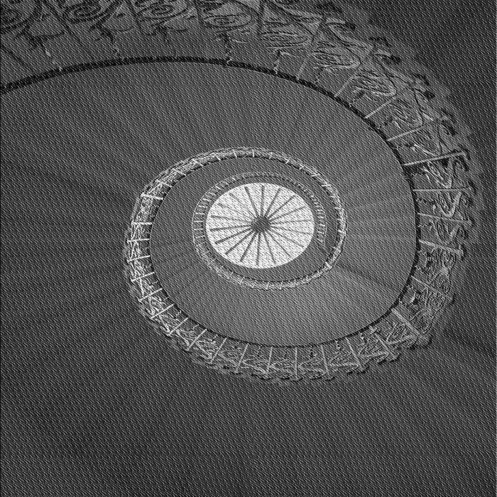 Patterned Charcoal Black Rug, pat3428gry