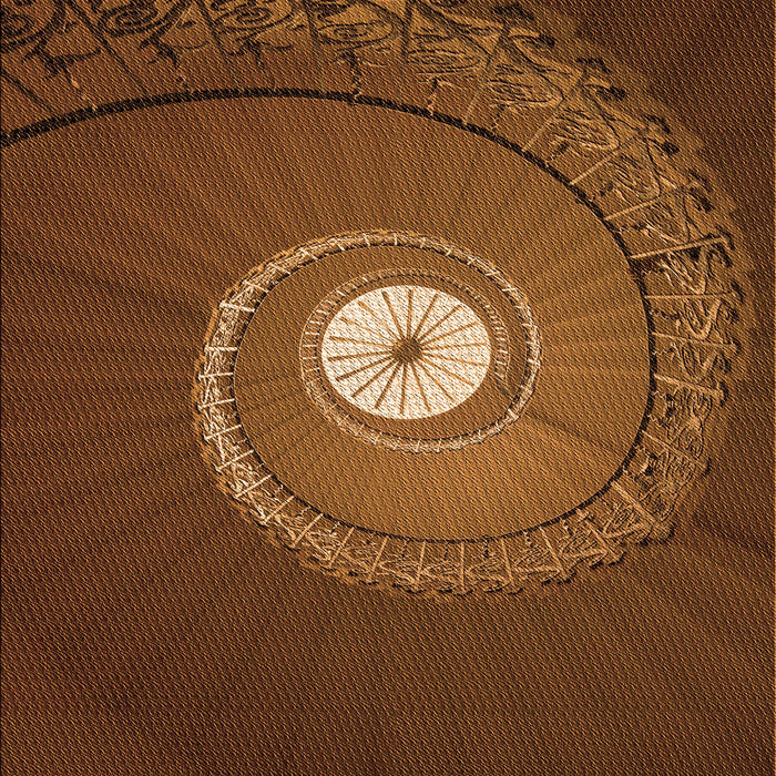 Patterned Red Rug, pat3428org