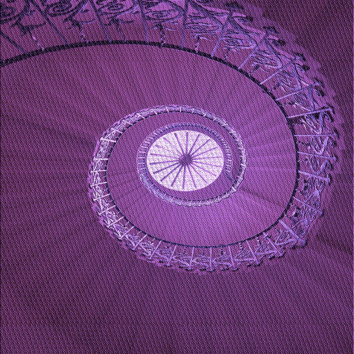 Patterned Dark Orchid Purple Rug, pat3428pur