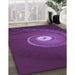 Machine Washable Transitional Dark Orchid Purple Rug in a Family Room, wshpat3428pur