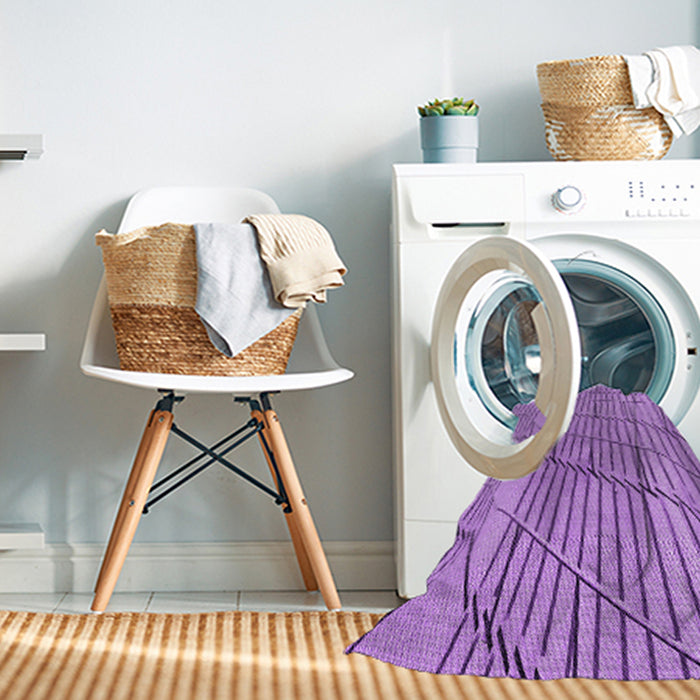 Machine Washable Transitional Violet Purple Rug in a Washing Machine, wshpat3429pur