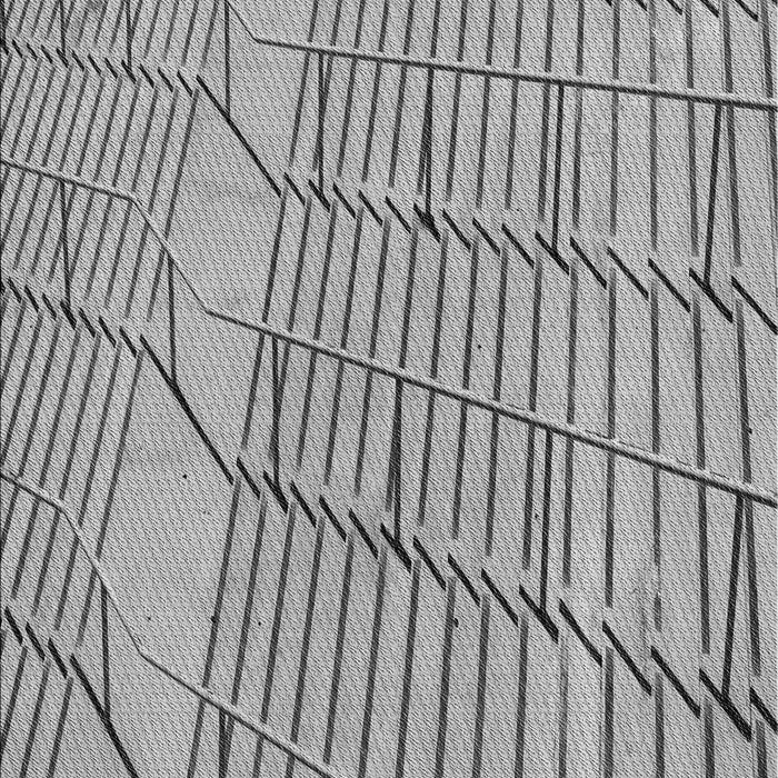 Patterned Ash Gray Novelty Rug, pat3429