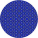 Square Patterned Blue Rug, pat343blu