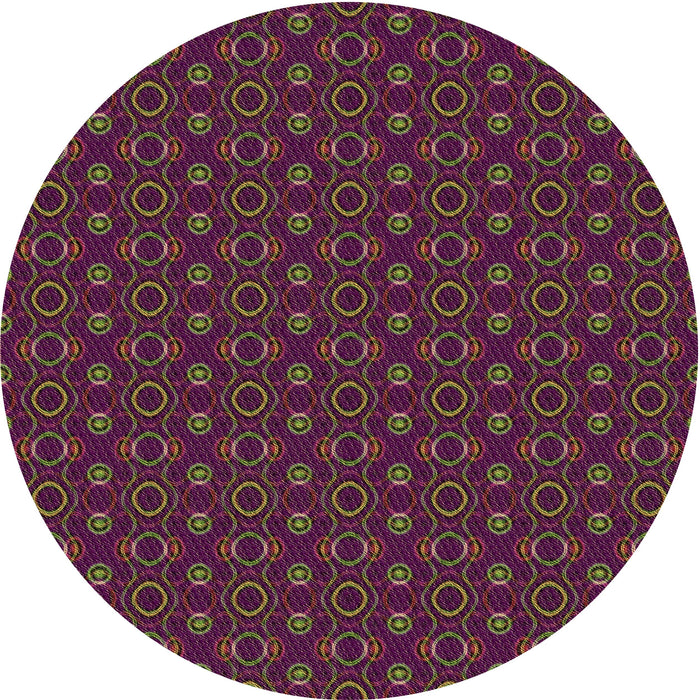 Square Patterned Chestnut Brown Rug, pat343brn