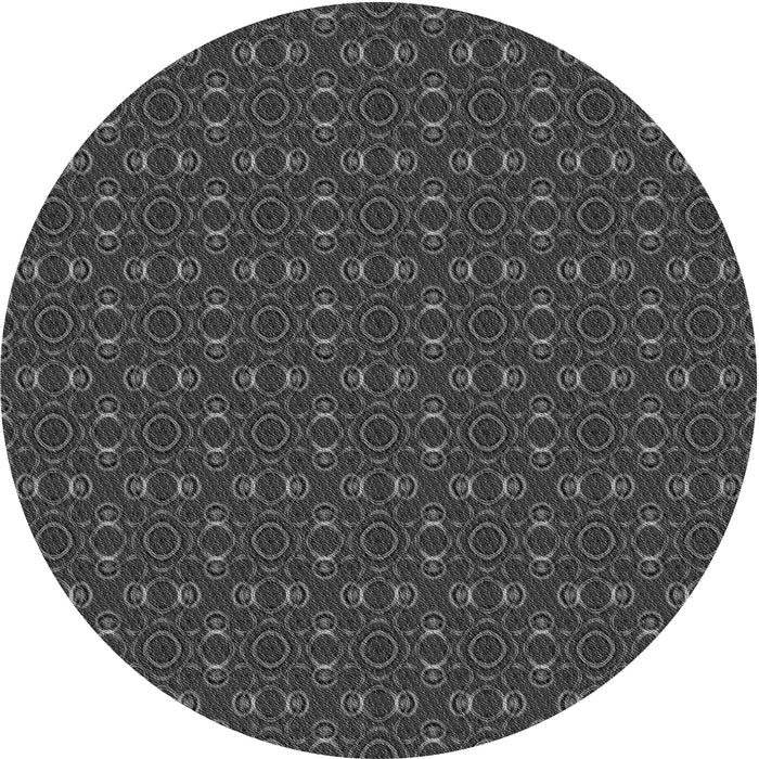 Square Machine Washable Transitional Charcoal Black Rug in a Living Room, wshpat343gry