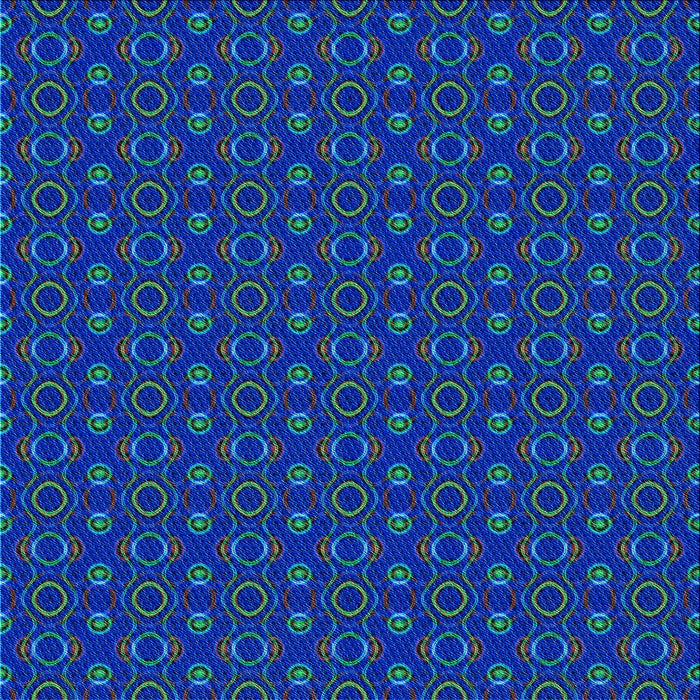 Round Machine Washable Transitional Cobalt Blue Rug, wshpat343lblu