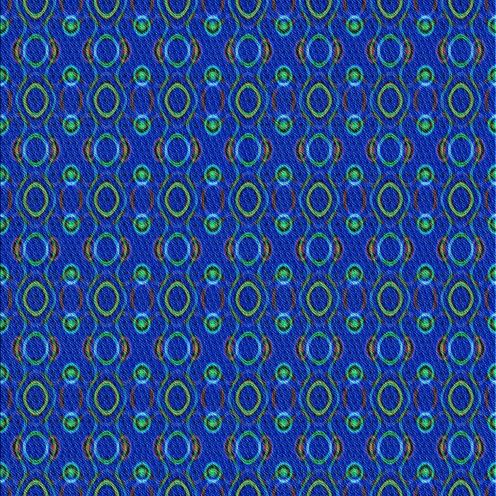 Machine Washable Transitional Cobalt Blue Rug, wshpat343lblu