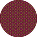 Square Machine Washable Transitional Chestnut Red Rug in a Living Room, wshpat343org