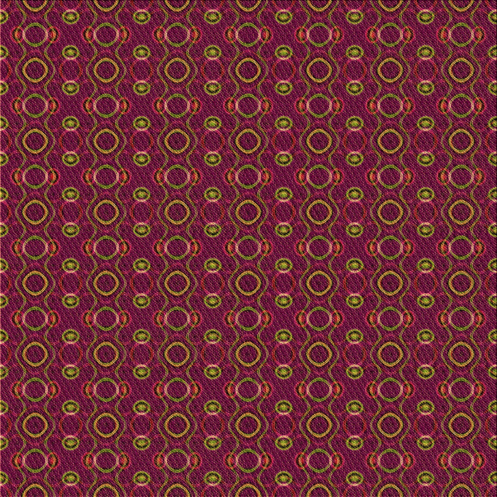 Round Patterned Chestnut Red Rug, pat343org