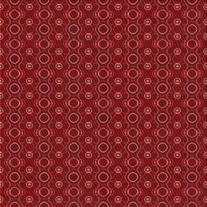 Round Patterned Red Rug, pat343rd