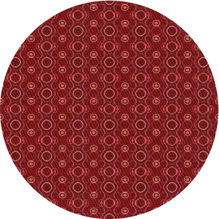 Square Patterned Red Rug, pat343rd