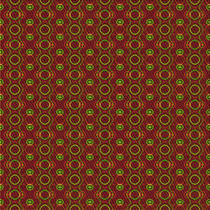 Round Patterned Cranberry Red Rug, pat343yw