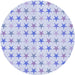 Square Patterned Lavender Blue Rug, pat3430blu