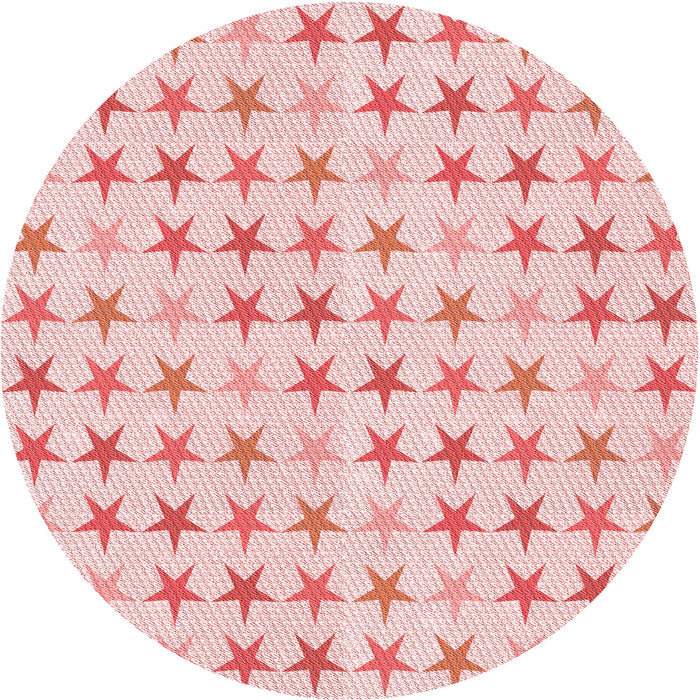 Square Patterned Light Rose Pink Rug, pat3430rd