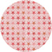 Square Patterned Light Rose Pink Rug, pat3430rd