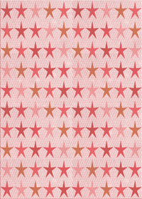 Machine Washable Transitional Light Rose Pink Rug, wshpat3430rd