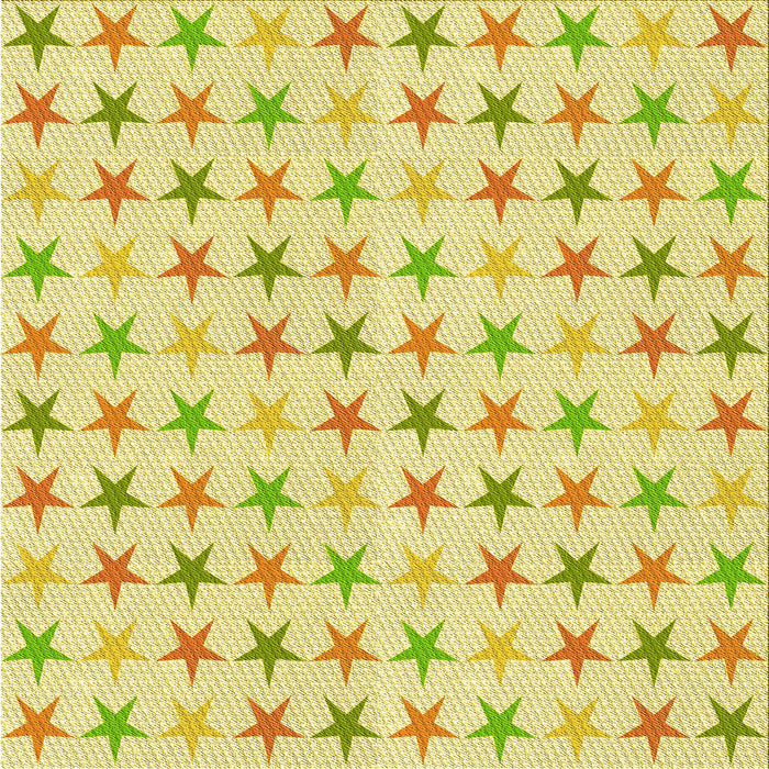 Round Patterned Orange Gold Rug, pat3430yw