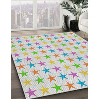 Patterned Light Rose Green Novelty Rug, pat3430