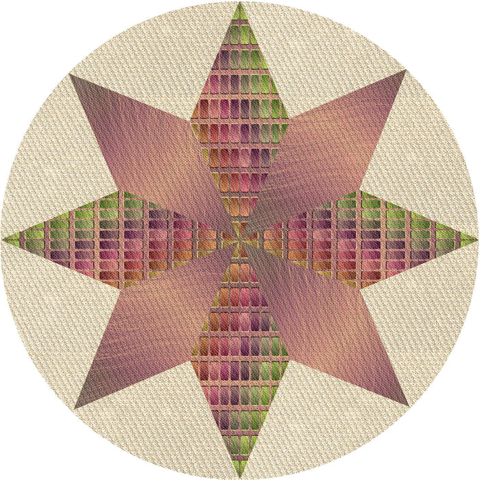 Square Patterned Golden Blonde Gold Rug, pat3431brn