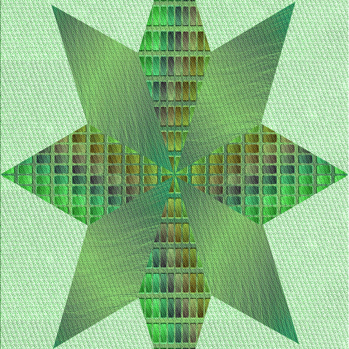 Patterned Light Green Rug, pat3431grn