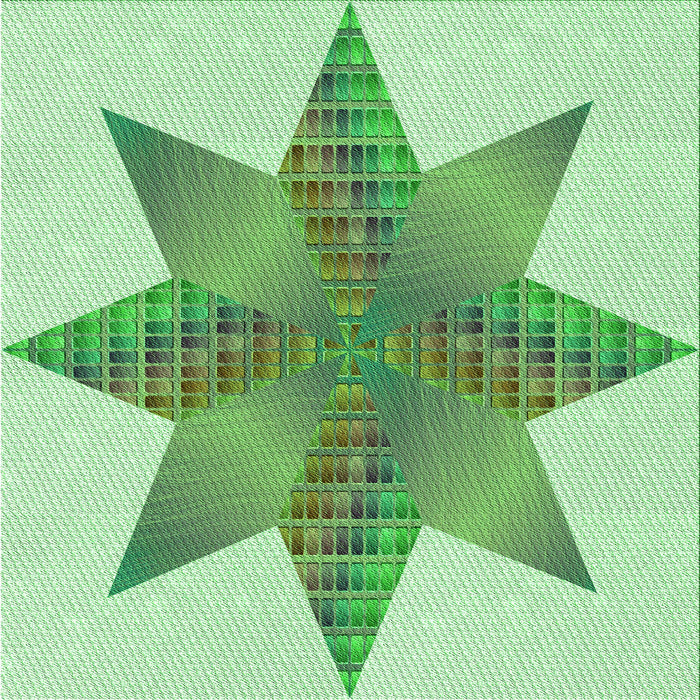 Round Patterned Light Green Rug, pat3431grn