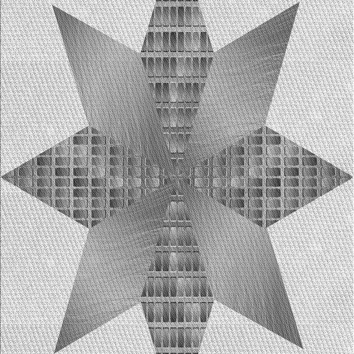 Patterned Gunmetal Gray Rug, pat3431gry