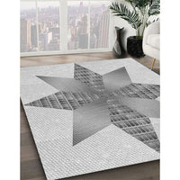 Patterned Gunmetal Gray Rug, pat3431gry