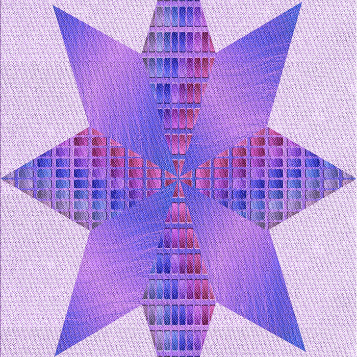 Patterned Blossom Pink Rug, pat3431pur