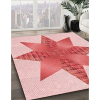 Patterned Pink Rug, pat3431rd