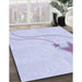 Machine Washable Transitional Lavender Blue Rug in a Family Room, wshpat3432blu