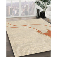 Patterned Moccasin Beige Rug, pat3432brn