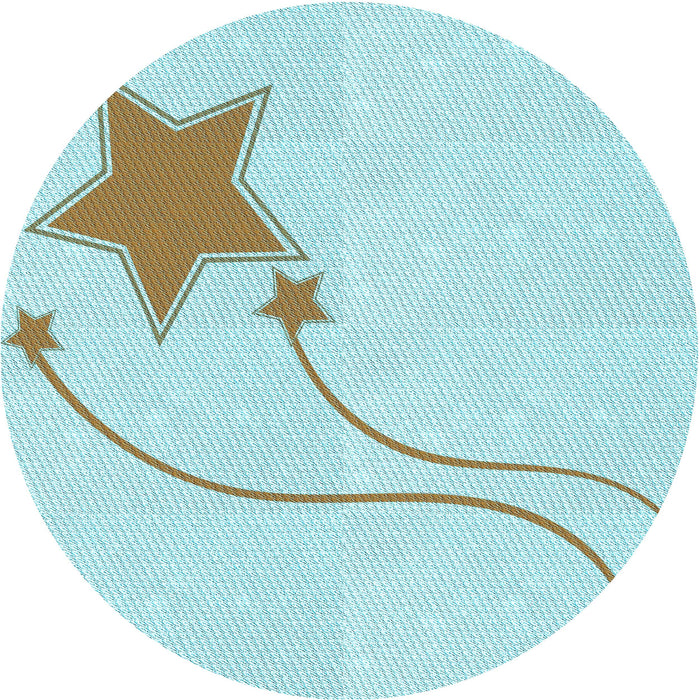 Square Patterned Northern Lights Blue Rug, pat3432lblu