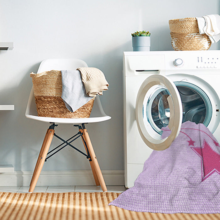 Machine Washable Transitional Violet Purple Rug in a Washing Machine, wshpat3432pur