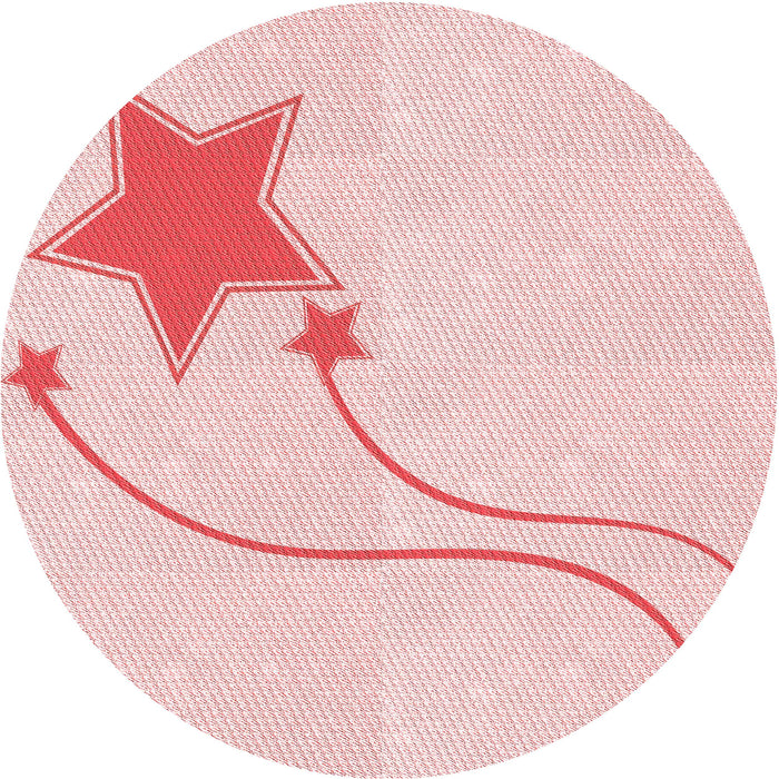 Square Patterned Pastel Red Pink Rug, pat3432rd