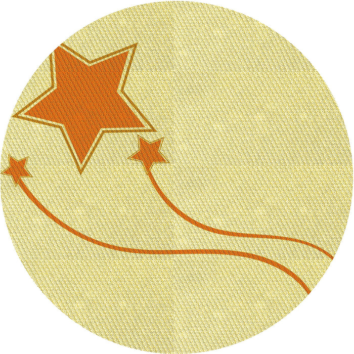 Square Patterned Yellow Rug, pat3432yw