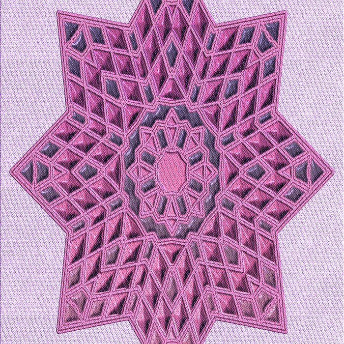 Patterned Orchid Purple Rug, pat3434pur