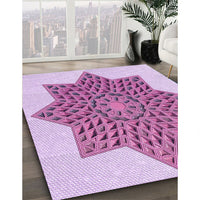 Patterned Orchid Purple Rug, pat3434pur