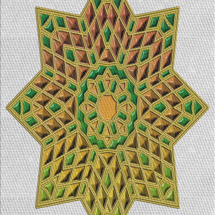 Patterned Brown Novelty Rug, pat3434