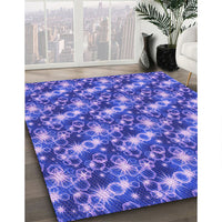 Patterned Purple Mimosa Purple Rug, pat3435pur