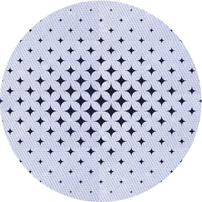 Square Machine Washable Transitional Lavender Blue Rug in a Living Room, wshpat3436blu