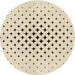 Square Patterned Moccasin Beige Rug, pat3436brn