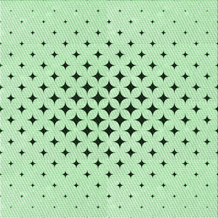 Round Machine Washable Transitional Mint Green Rug, wshpat3436grn