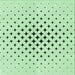 Round Patterned Mint Green Rug, pat3436grn