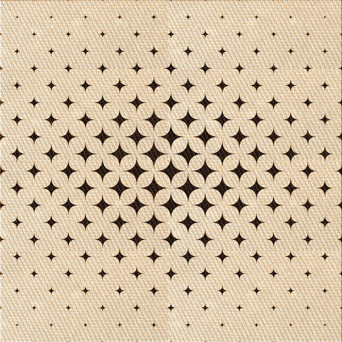 Round Machine Washable Transitional Peru Brown Rug, wshpat3436org