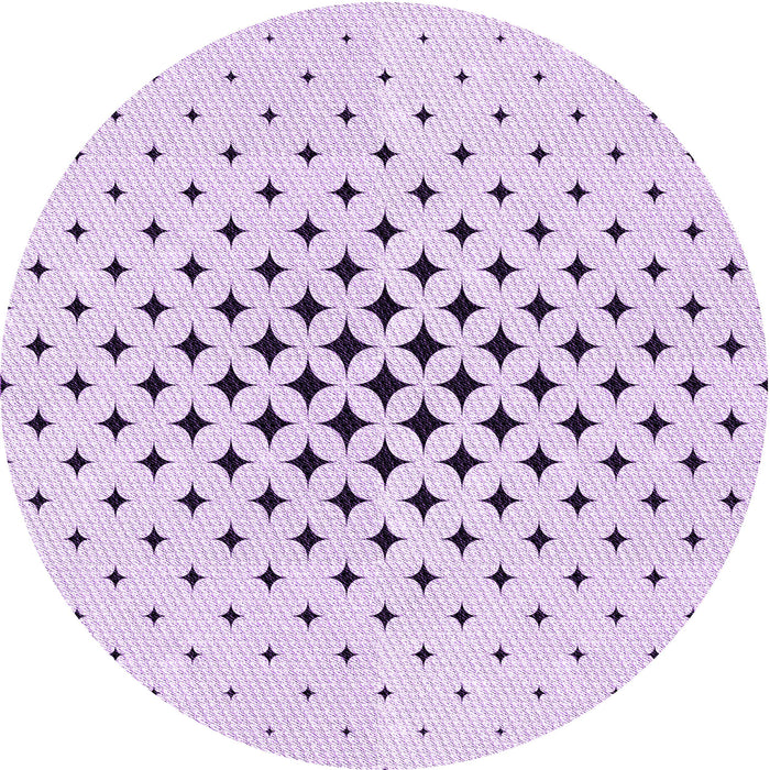 Square Patterned Orchid Purple Rug, pat3436pur