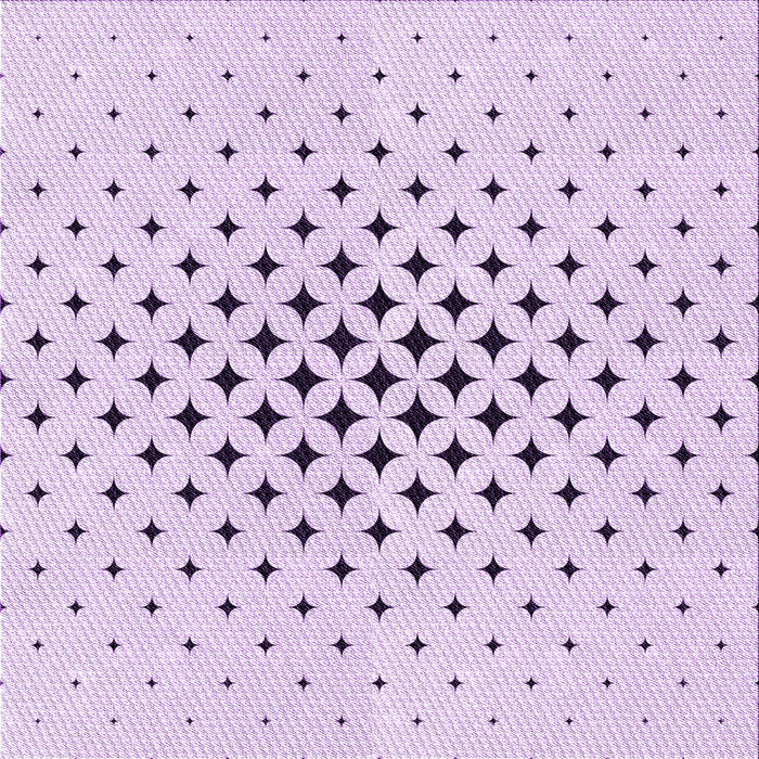 Round Patterned Orchid Purple Rug, pat3436pur